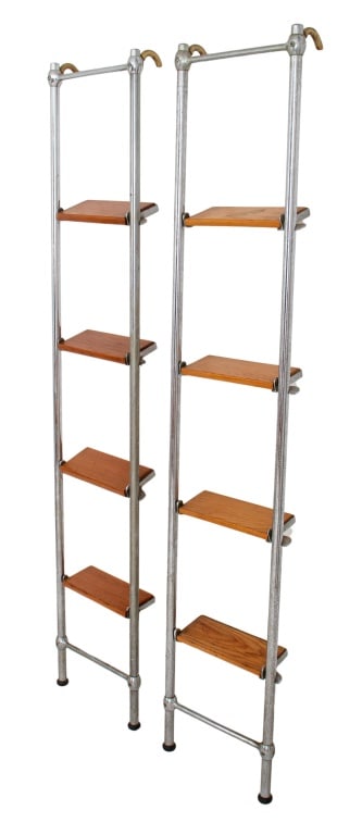 Ocean Liner Library Ladders, Pair (1 of 11)