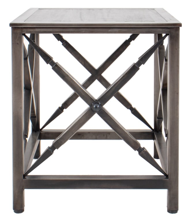 Neoclassical Style Steel Side Table (1 of 8)