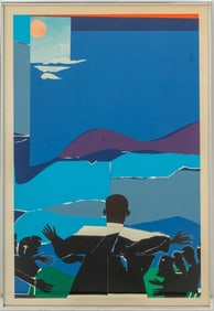 Romare Bearden "Martin Luther King..." Screenprint