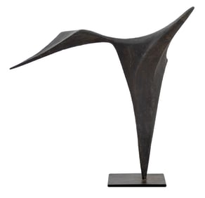 Salvatore Messina Abstract Form Bronze Sculpture