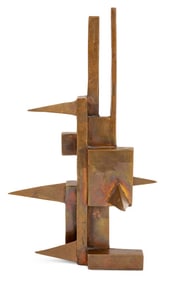 Modern Brutalist Bronze Sculpture, 20th C.