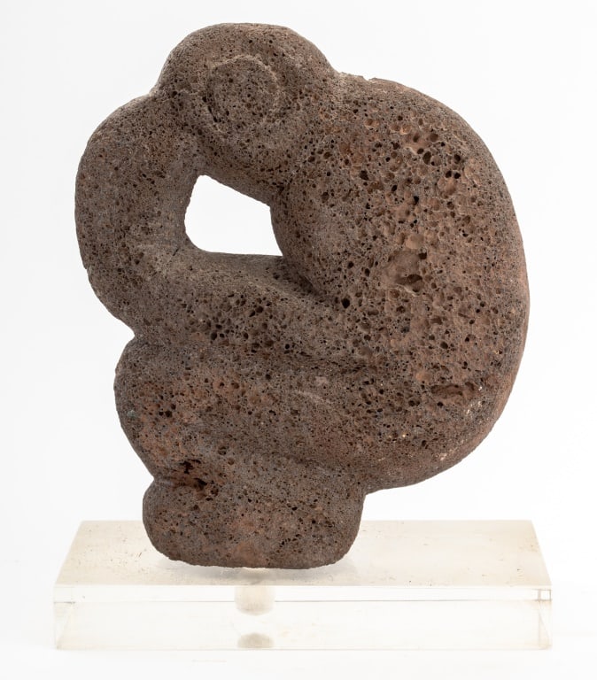 Pre-Columbian Carved Lava Stone Figure (1 of 4)