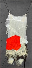 Calman Shemi "Five P.M. #2" Wool Felted Tapestry