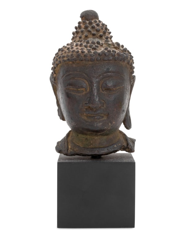 Thai Bronze Head of Buddha (1 of 6)