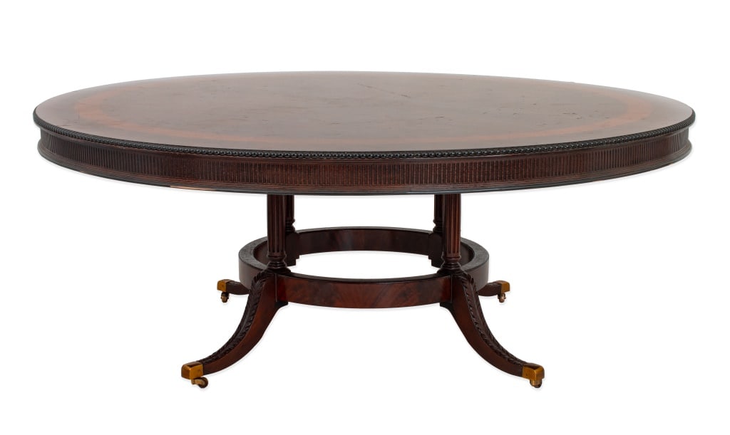 Regency Style Mahogany Circular Pedestal Table (1 of 7)