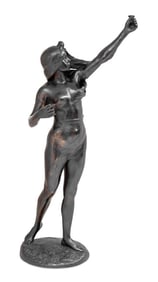 French Bronze Figural Lamp