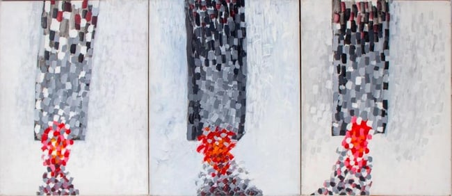 Domenick Capobianco "Tower Triptic" Oils, 3