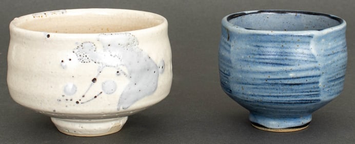 Wayne Ngan Glazed Stoneware Bowl and Cup, 2