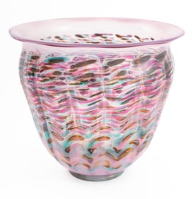 Jack Ink Art Glass Vase