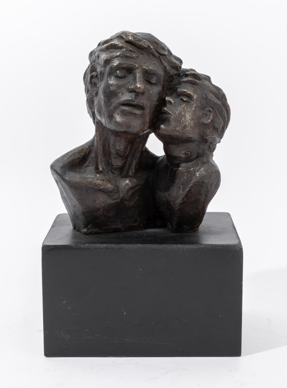 Victor Salmones Attr. "Father and Son" Sculpture (1 of 11)