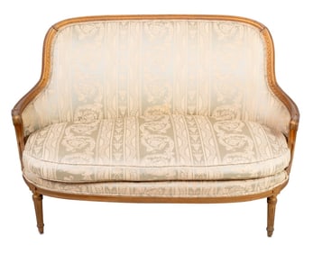 Louis XVI Style Giltwood Canape