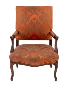 Regence Style Walnut Fauteuil, 19th C.