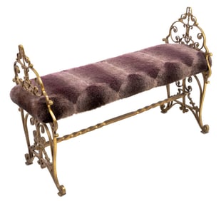 Victorian Style Brass Window Seat