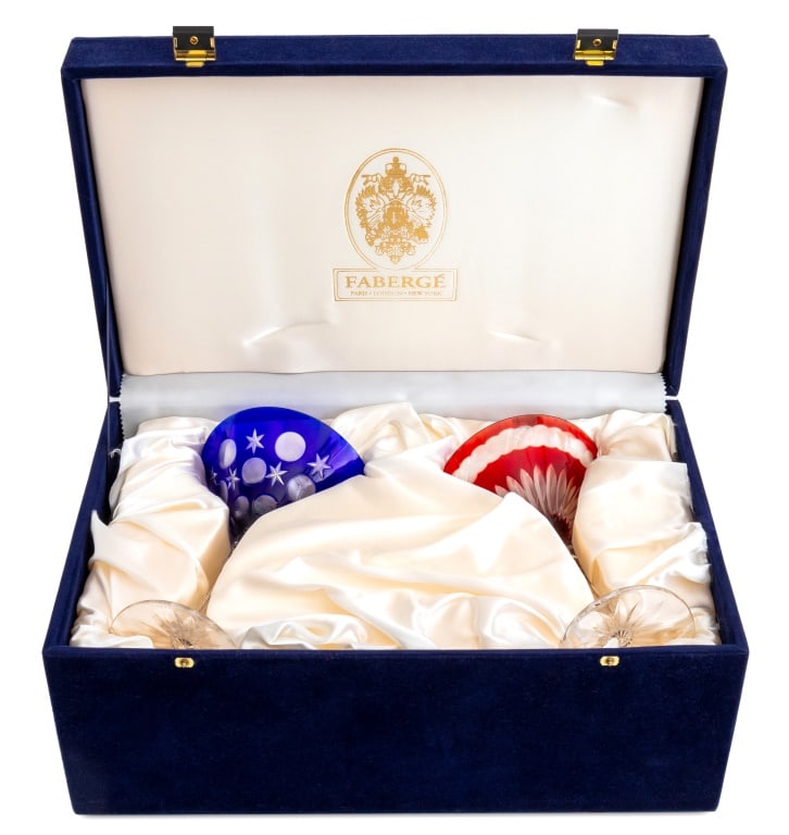 Faberge "Na Zdorovye" Crystal Martini Glasses, 2 (1 of 6)