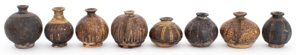 Southeast Asian Diminutive Round Vases, 8 (1 of 5)