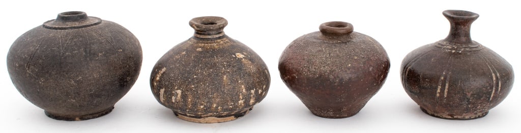 Southeast Asian Textured Pottery Vases, 4 (1 of 11)