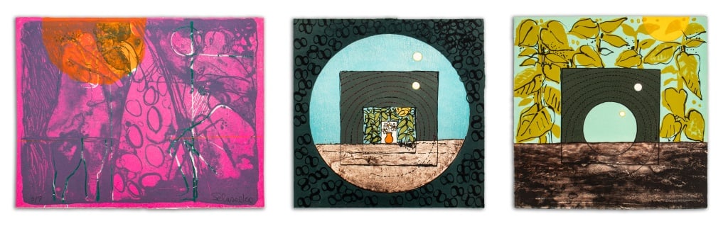 Elfi Schuselka Abstract Surrealist Lithographs, 3 (1 of 7)