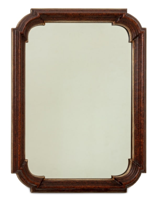 Faux Tortoiseshell Painted Composite Wall Mirror (1 of 3)