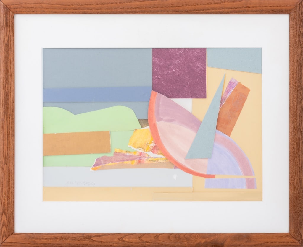 Joan Shapiro Abstract Mixed Media Collage Painting (1 of 9)