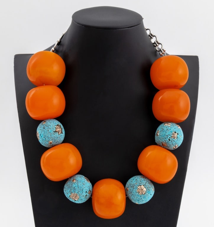 Chunky Resin Bead Necklace (1 of 5)
