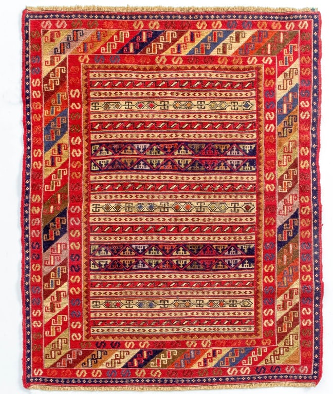 Turkish Rahrah Prayer Rug, 3' 3" x 2' 9" (1 of 4)