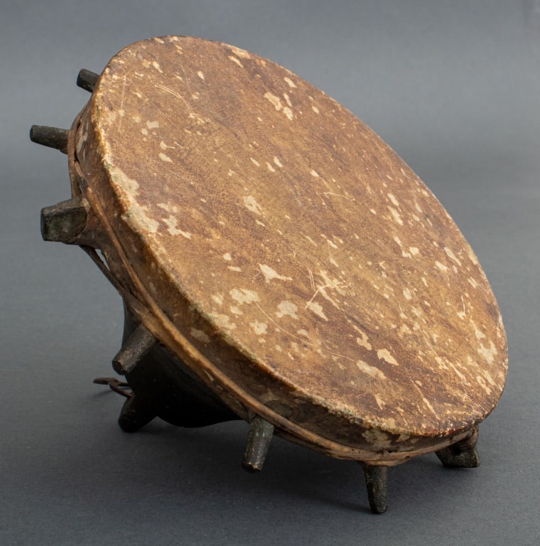 Ottoman Bronze Hawking Drum, 19th C. (1 of 7)