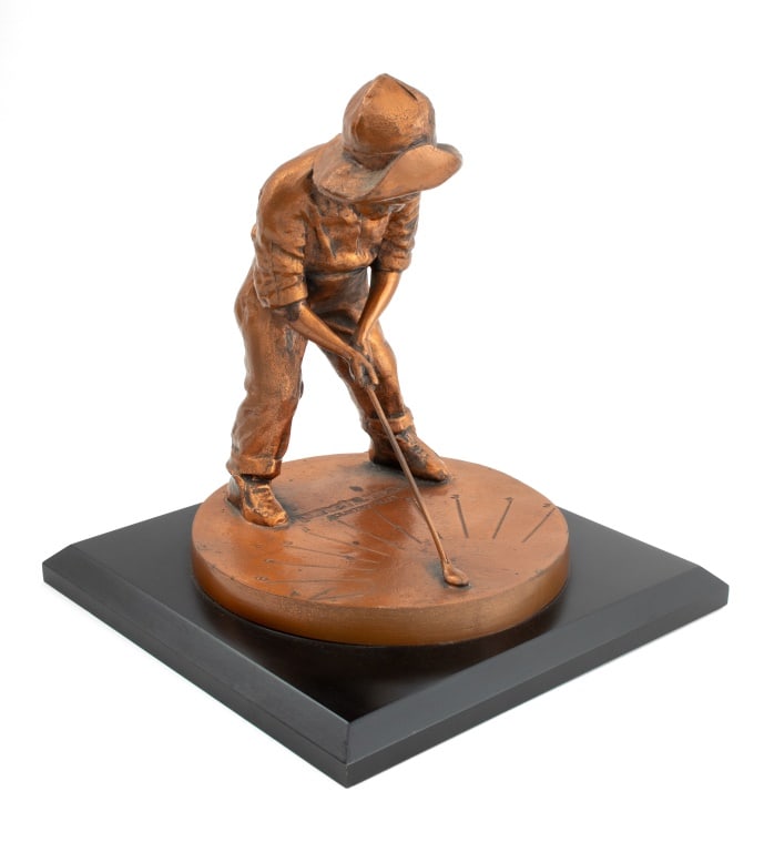 Pinehurst "Putter Boy" Sun Dial Copper Trophy (1 of 7)