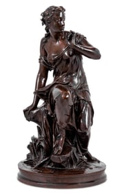 Emile Herbert "Le Fil de la Vierge" Bronze