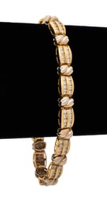 14K Yellow Gold Diamond Bracelet