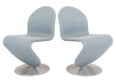 Verner Panton Chair A System 123 Dining Chairs, 2