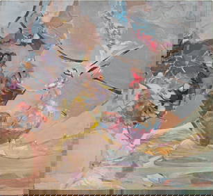 Susan Mitnick Abstract Composition Oil on Canvas (1 of 8)
