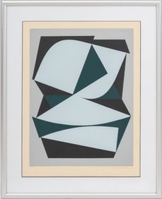 Victor Vasarely "Yllam" Screenprint, ca. 1950