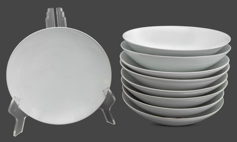 Rupert Spira White Glazed Stoneware Bowls, 9