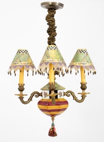MacKenzie-Childs Four-Light Chandelier