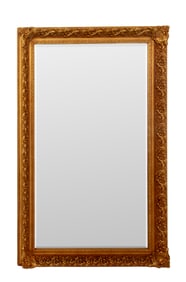 LaBarge Italian Rococo Style Gilt Mirror