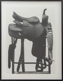 Lincoln Pilcher Riding Saddle Gelatin Silver Print
