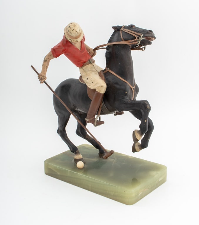 Bruno Zach Attr. Polo Player Cold-Painted Bronze (1 of 4)