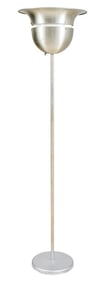 Swedish Art Deco Aluminum Torchiere Floor Lamp