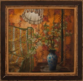 Charles Blum Still Life Oil on Board, 1964