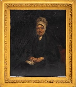 European School Portrait of a Woman Oil on Panel