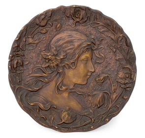 After Ernst Wahliss Relief Plaster Wall Plate