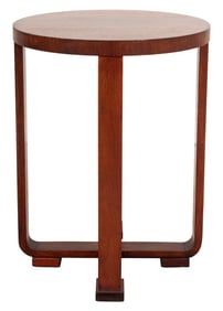 Art Deco Walnut Bentwood Side Table