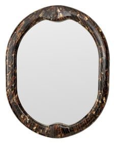 Karl Springer Horn Tessellated Wall Mirror