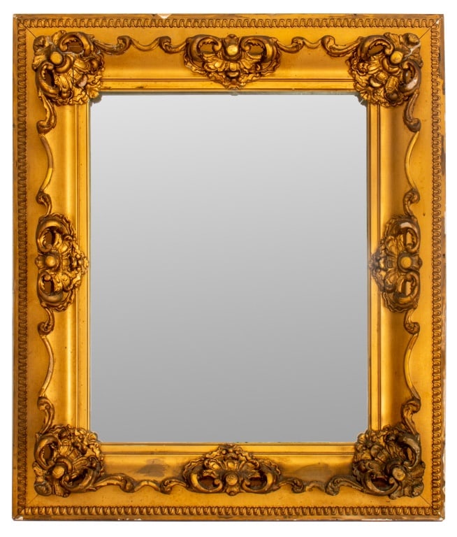 Baroque Style Giltwood & Composition Mirror (1 of 3)