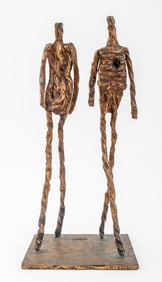 Ruben Hernandez Abstract Figures Bronze Sculpture