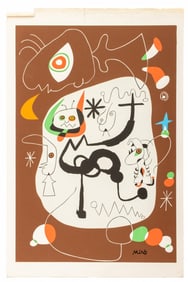 After Joan Miro "Dancer Listening ..." Lithograph