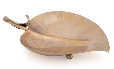 Tiffany & Co. Makers Sterling Silver Leaf Dish