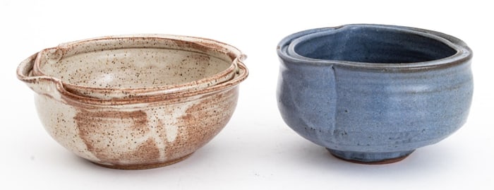 Warren MacKenzie Glazed Stoneware Bowls, 2