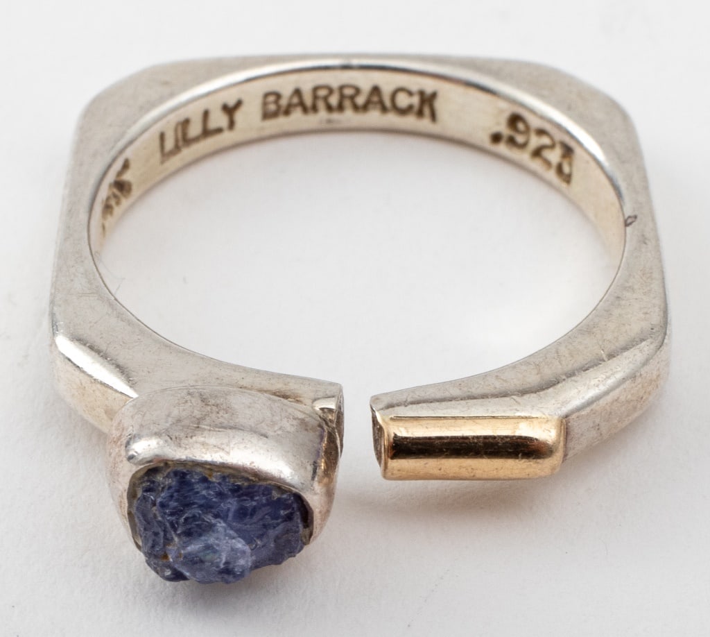 Lilly Barrack Silver & 14K Gold Tanzanite Ring (1 of 10)
