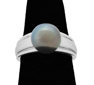 Sterling Silver Tahitian Pearl Ring